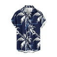 thumbnail image 4 of Xixinqiwan No Boundaries Men's Wrinkle Free Hawaiian Shirt Short Sleeve Button Down Beach Wedding Shirt Casual Resort Blouse Tee, 4 of 6