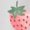 White-1, variant on Women's funny Cute Watercolor Strawberry Grid Graphic Comfortable Breathable T Shirt Short Sleeve Round Neck Top Black S-5XL