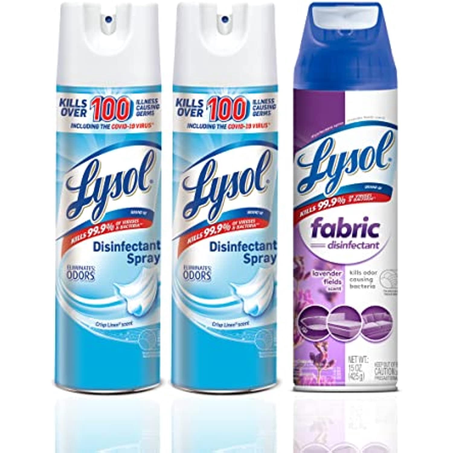 Lysol Disinfectant Spray + Fabric Disinfectant, Sanitizing And