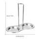 thumbnail image 4 of Naiovety Soporte Vertical para cuchara doble, espátulas para cucharón, soporte para utensilios de acero inoxidable, estante para cocina, Cocina y Comedor, 4 of 6