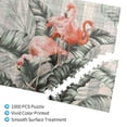 thumbnail image 2 of Rateoe Tropical With Flamingos Pattern Wooden Picture Puzzle ,1000 Piece Jigsaw Puzzle ,Family Fun Puzzle, Home Décor Puzzle, Gift Puzzle(Horizontal style), 2 of 9