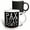 Multicolor, variant on 3drose, Pax Huic Domui - Peace Be to This House in Latin on Black, 11oz Magic Transforming Mug