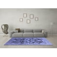 thumbnail image 3 of Ahgly Company Indoor Round Oriental Blue Traditional Area Rugs, 7' Round, 3 of 4