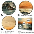 thumbnail image 3 of Designart "Striking Scenery Of Beach Sunset II" Coastal Sunset Floater Framed Canvas Prints, 3 of 5