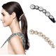 thumbnail image 4 of Pinza de pelo de plátano de pera, pinzas de plátano de perla para el cabello, cola de caballo de plátano de pera, pinza de pelo, pasadores para mujer deporte cara de yoga TUNC Sencillez, 4 of 5