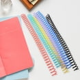 thumbnail image 6 of 12Pcs Notebook Spiral Binding Coils Colored Binder Rings Loose Leaf Binder Circles Plastic Binding Coils, 6 of 10
