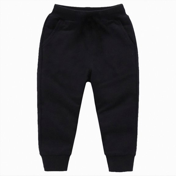 Gubotare Infant Sweatpants Boys Boys Sweatpants Soft Cargo Jogger Pants Athletic Pants for Boys 4T 5T (Black,4-5 Years)
