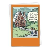 NobleWorks Funny Halloween Greeting Card with 5 x 7 Inch Envelope (1 Card) Gluten Free Halloween 3600