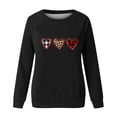 thumbnail image 4 of Amzcrzy Sweat-Shirt pour Femmes Mode Imprimé Col Rond Chandail Manches Longues Blouse Confortable Chandail en Molleton Saint-Valentin Chandails en Molleton pour Femmes Manches Longues Chemises pour Femmes Chandail Chandail en Molleton 2TG, 4 of 4