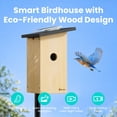 thumbnail image 6 of Birdfy Smart Bird Houses for Outside Solar Powered, 1080P HD Live View Bird House with Camera, Perfect Viewing Bird Nesting and Hatching, Bird Feeder with Camera for Most Birds, 6 of 10
