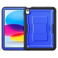 thumbnail image 3 of Allytechgroup Case for iPad (A16) 11th Gen 11 inch 2025/iPad 10th Gen 10.9 inch 2022 with Pencil Holder/Kickstand Hard PC + Soft TPE Bumper Rugged stand Shockproof Heavy Duty Protection Cover, Blue, 3 of 11