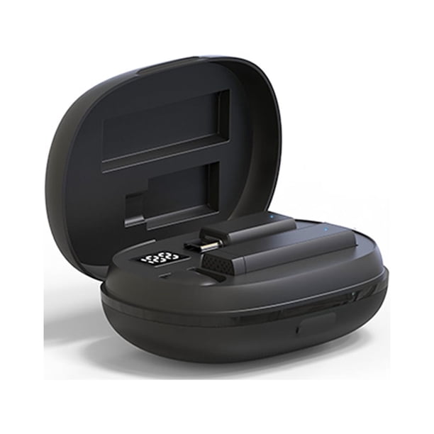Micrófono inalámbrico M11-A con estuche de carga - Ideal para streaming, entrevistas y videoconferencias. Incluye transmisor y receptor con tecnología Bluetooth 5.0 + 2.4Ghz, alcance de 20m. Diseño