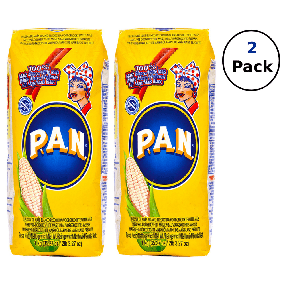 P A N Precooked White Corn Meal Harina Pan 35 Oz 2 Pack p-a-n-precooked-white-corn-meal-harina-pan-35-oz-2-pack