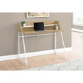 thumbnail image 4 of Contemporary Home Living 47.25" Natural Brown and White Wood Look Rectangular Computer Desk with, 4 of 4