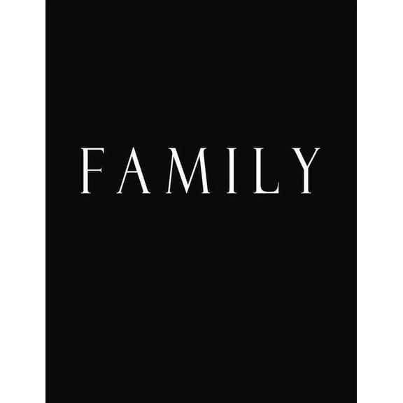 Family: White Black Decorative Book to Stack Together on Coffee Tables, Bookshelves and Interior Design - Add Bookish Ch, (Paperback)