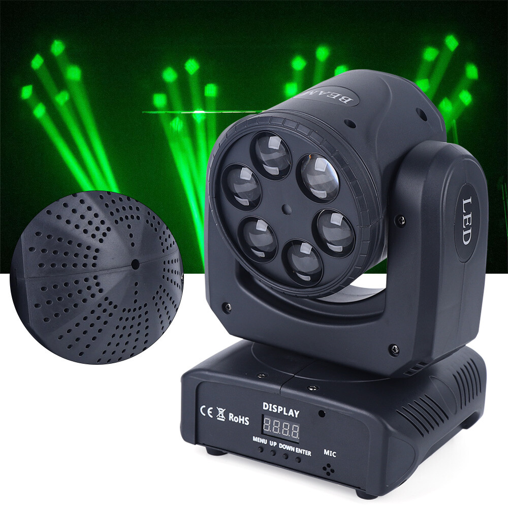 1500W 4 in 1 Bee Eye Moving Head Lamp Stage Lighting 6 LED Beam RGBW Disco Party DJ Spot Light