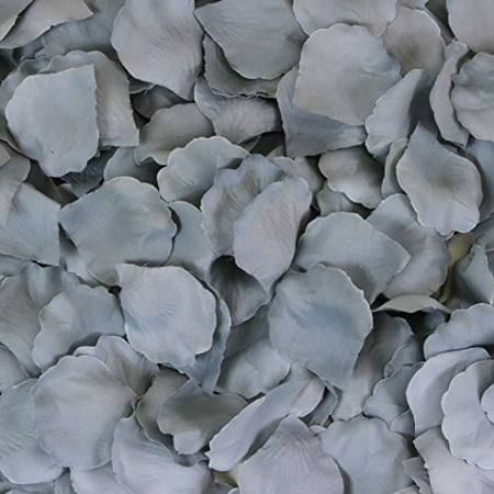 Wholesale Rose Petals - 200-Pack Silk Rose Petals, Gray By Koyal Wholesale Ship from US