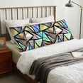 thumbnail image 4 of Naloa Colored Glass Body Pillow Cover, Pillowcases with Hidden Zipper Breathable Long Pillow Case (Pillows are not included,20x54 inch), 4 of 7