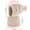 Beige, variant on Mwjwdo Women’s Diamond Cable Plush Ear-Wrap Hooded Scarf Single Top Pom Accent for Holiday Market Visits Pink
