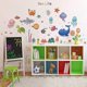 thumbnail image 1 of Sea Life Wall Stickers Under The Sea Fish Wall Decor, Removable Peel and Stick Waterproof Wall Art Stickers Decals for Kids Room Nursery Living Room B, 1 of 4