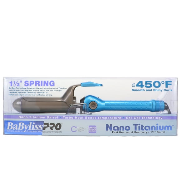 Rizador Babyliss Pro Nano Titanium barril de 1.50 pulgadas