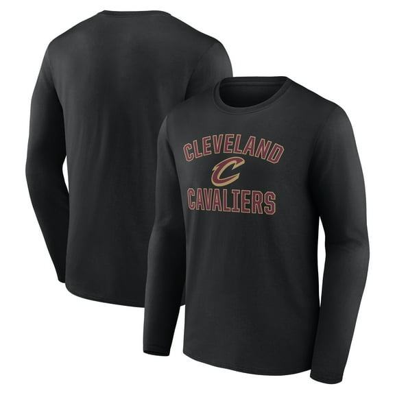 Men's Black Cleveland Cavaliers Victory Arch Team Long Sleeve T-Shirt