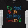 thumbnail image 4 of Inktastic My Aunt in San Diego Loves Me Boys or Girls Baby Bodysuit, 4 of 5
