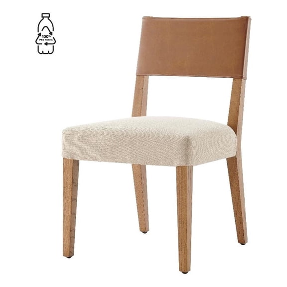 Kylo PU/ Fabric Dining Side Chair, (Set of 2)