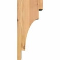 thumbnail image 3 of 3 1/2"W x 6"D x 14"H Mediterranean Smooth Corbel, Western Red Cedar, 3 of 9