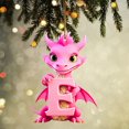 thumbnail image 1 of Adornos navideños Infidev, 26 adornos colgantes de dinosaurios con el alfabeto inglés para árbol de Navidad, colgantes de dinosaurios de plástico personalizados para árbol de Navidad., 1 of 4