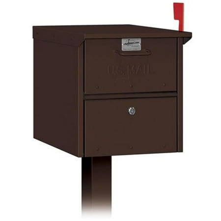 Designer Roadside Mailbox - Salsbury 4325D-BRZ Designer Roadside Mailbox Bronze