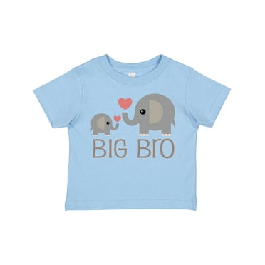 Inktastic Big Bro Boys Elephant Brother Announcement Boys Toddler T-Shirt
