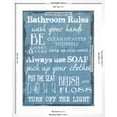 thumbnail image 5 of Art.com Bathroom Rules Blue Art Print by Taylor Greene, White Frame Wall Art, 23" x 29", 5 of 5
