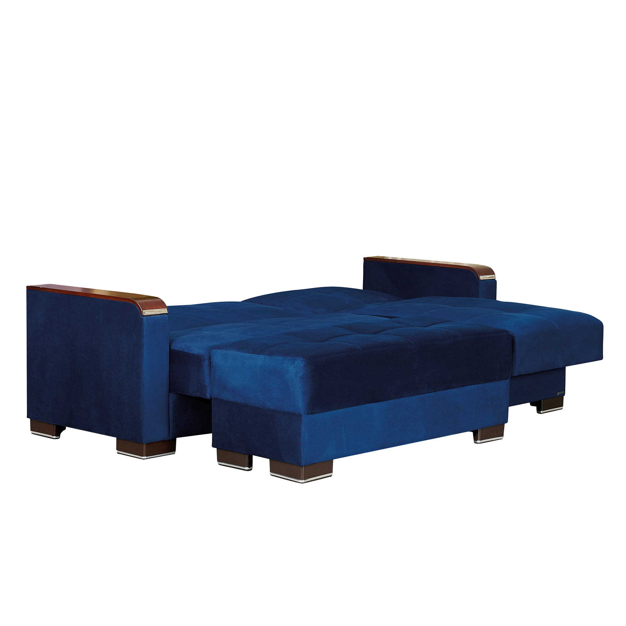 Ottomanson Origins X Upholstered Storage Ottoman, Blue