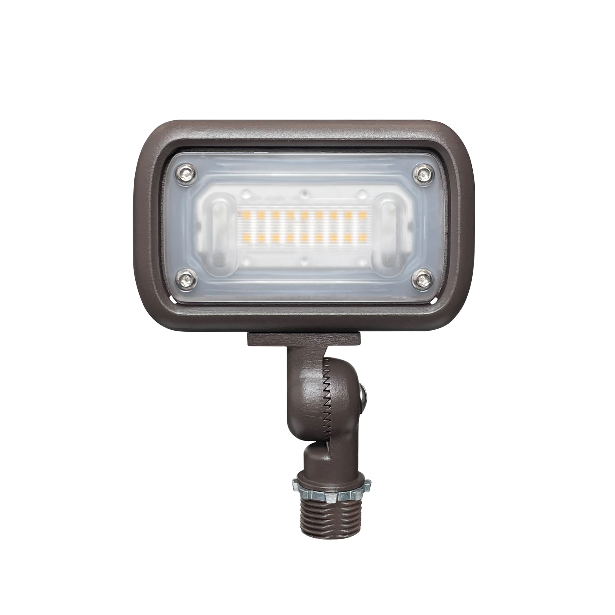 15W Outdoor LED Flood Security Lights, Waterproof Landscape Lighting, 50W PSMH Equivalent, 1500 Lumens, 4000K Cool White, 1/2" Adjustable Knuckle, UL-Listed, 5 Years Warranty