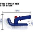 thumbnail image 3 of Pool Cleaning Brush Pool Step Brush 180 Rotating Handle Decontamination Angle Cleaning Brush, 3 of 6
