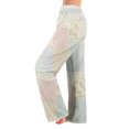 thumbnail image 2 of Halloween Pajama Pants Women with Pumpkin Pattern Long Sleep Pants | Stretch Elastic Waist Wide Leg Loungewear Cozy Spooky-Season Everyday Bottoms Camel L, 2 of 8