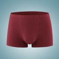 thumbnail image 2 of Mens Underwear Solid Hip Lift Athletic Breathable Non-marking Boxer Briefs Mid Waist Underwear, 2 of 3