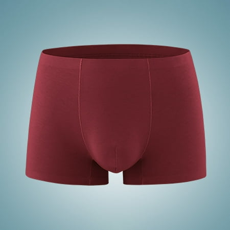 

Yunmic Mens Clearance Men s Fashion Casual Men Casual Solid Sexy Hip Lift Athletic Breathable Non-marking Boxer Briefs Mid Waist Underwear Pants