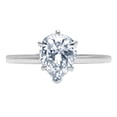 thumbnail image 7 of Solitaire Engagement Ring for Women - 1.5ct Simulated Blue Diamond in 14K White Gold Promise Ring, 7 of 7