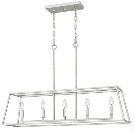 

Quoizel Prc536 Prescott 5 Light 36 Wide Taper Candle Style Chandelier - Nickel