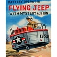 thumbnail image 2 of Retrorocket 20x24 Gold Ornate Wood Framed with Double Matting Museum Art Print Titled - Battery Operated Flying Jeep with Mystery Action, 2 of 4