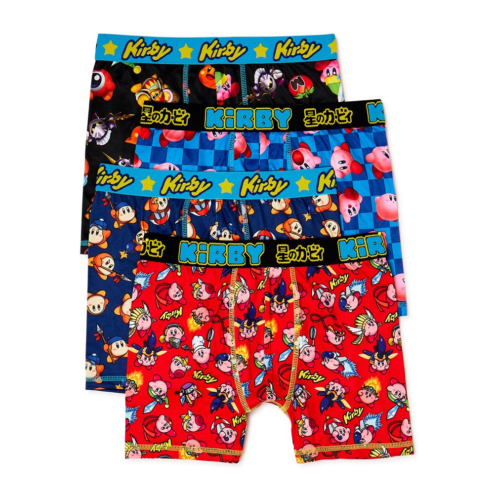 Kirby Boy's Kirby 4pk Boxer Brief, Size 414