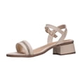 thumbnail image 4 of Sandalias Mujer Punto Moda Casual Piso beige 25, 4 of 5