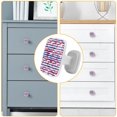 thumbnail image 4 of 4 Pieces Set Drawer Pulls Handle Square Wardrobe Cabinet Knobs with Stainless Steel Screws Furniture Kitchen Decor, 4 of 5