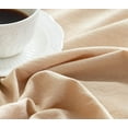 thumbnail image 3 of Fennco Styles Natural & Green Double Layer Cotton Tablecloth 60" W X 60" L - Two-Tone Square Table Cover for Everyday Use, Banquets, Family Gathering and Special Events, 3 of 5