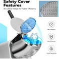 thumbnail image 6 of SPECSTAR Electric Dual Blades Ice Crusher Shaver Snow Cone Maker Machine Silver 173lbs/hr with Ice Pick for Home and Commercial Use, 6 of 7