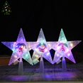 thumbnail image 2 of KG decoración navideña Noel Navidad en Stock adorno de estrella de Navidad de plástico de 18cm adorno para árbol de Navidad iluminado con pilas, 2 of 4