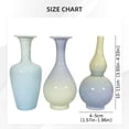 thumbnail image 4 of CoreLiving Ceramic Bud Vase, Small Flower Vase for Centerpieces, Modern Farmhouse Decor, Gradient Glaze Decorative Vase for Living Room and Office 1 count, 4 of 7