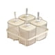 thumbnail image 2 of Caja de condimentos dividida con cuchara, contenedor de almacenamiento de azúcar, tarro de condimentos, tarro de condimentos para comedor, fiesta, 4 cuadrícula, 2 of 8
